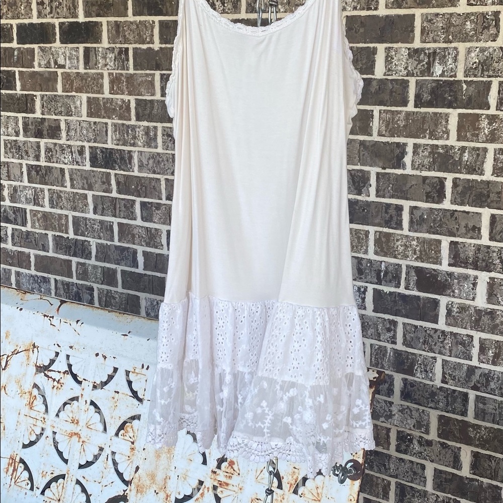 Ivory/cream colored dress extender Matilda Jane brand size XL